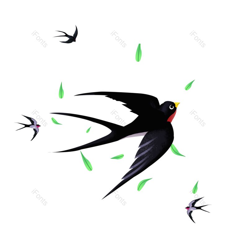 插画图片,春天元素元素,春天PNG,免抠素材